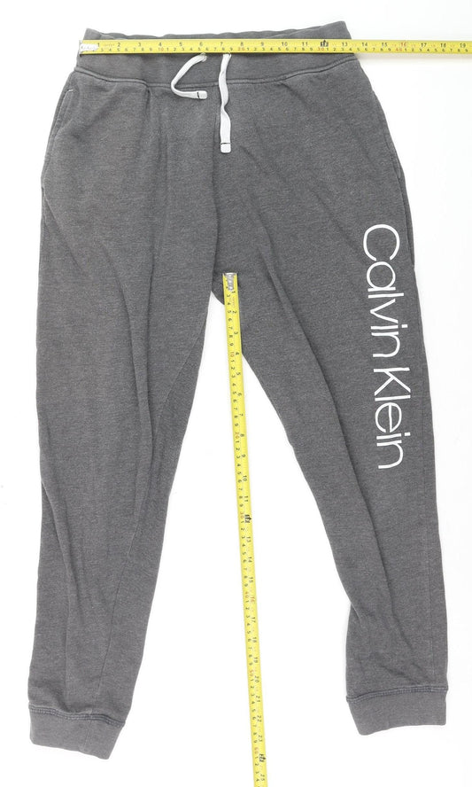 Mens UK Size M Calvin Klein Regular Fit Jogger Grey Trousers