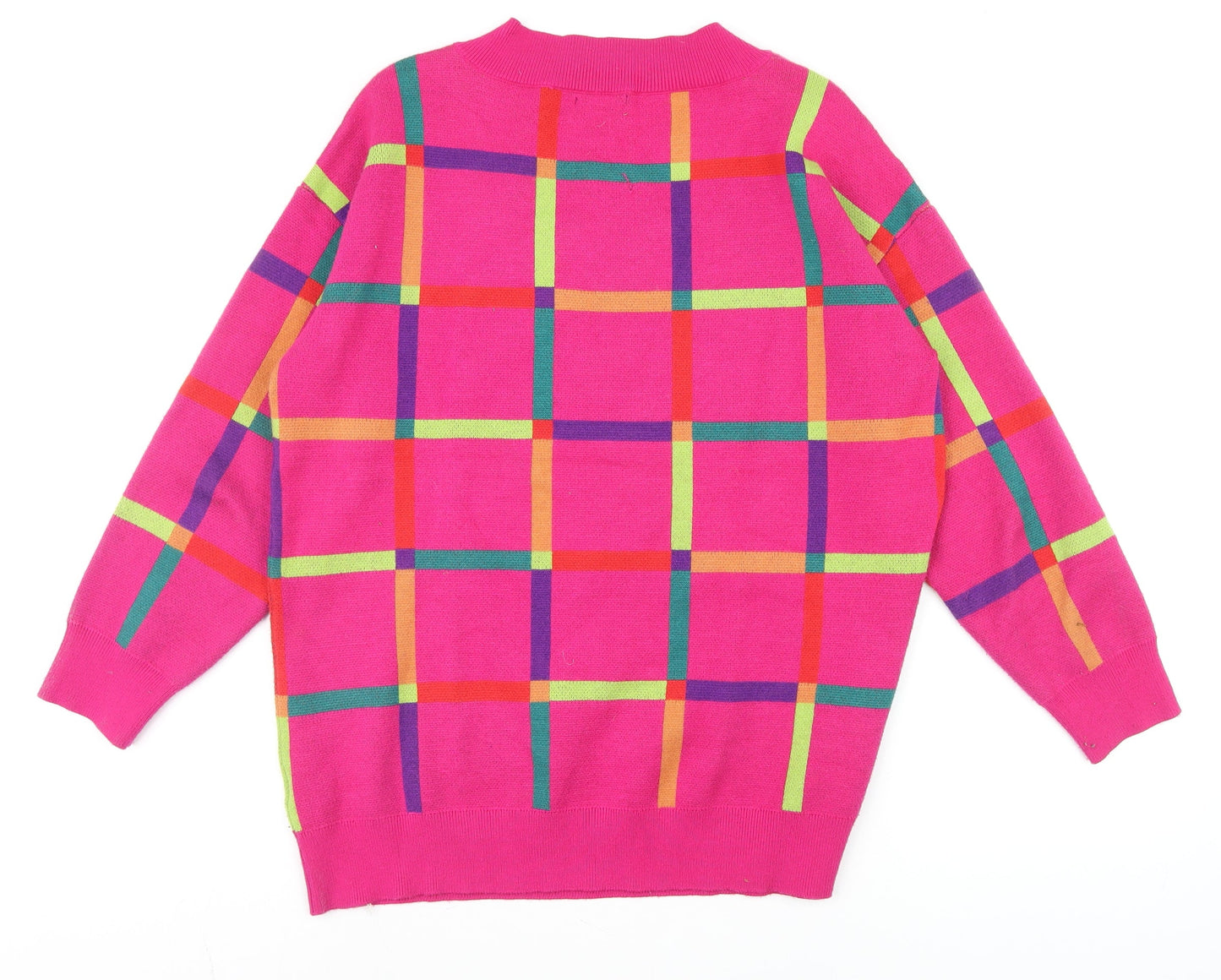 Womens UK Size 14 Roman Pink Pullover Jumper