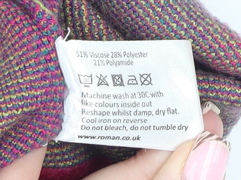 Womens UK Size 14 Roman Pink Pullover Jumper