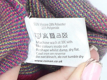 Womens UK Size 14 Roman Pink Pullover Jumper