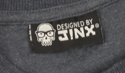 JINX Boys Grey Minecraft Creeper Pullover Sweatshirt 9-10 Years