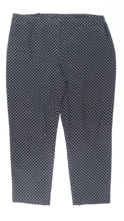 Womens UK Size 16 TU Regular Fit Casual Workwear Blue Trousers
