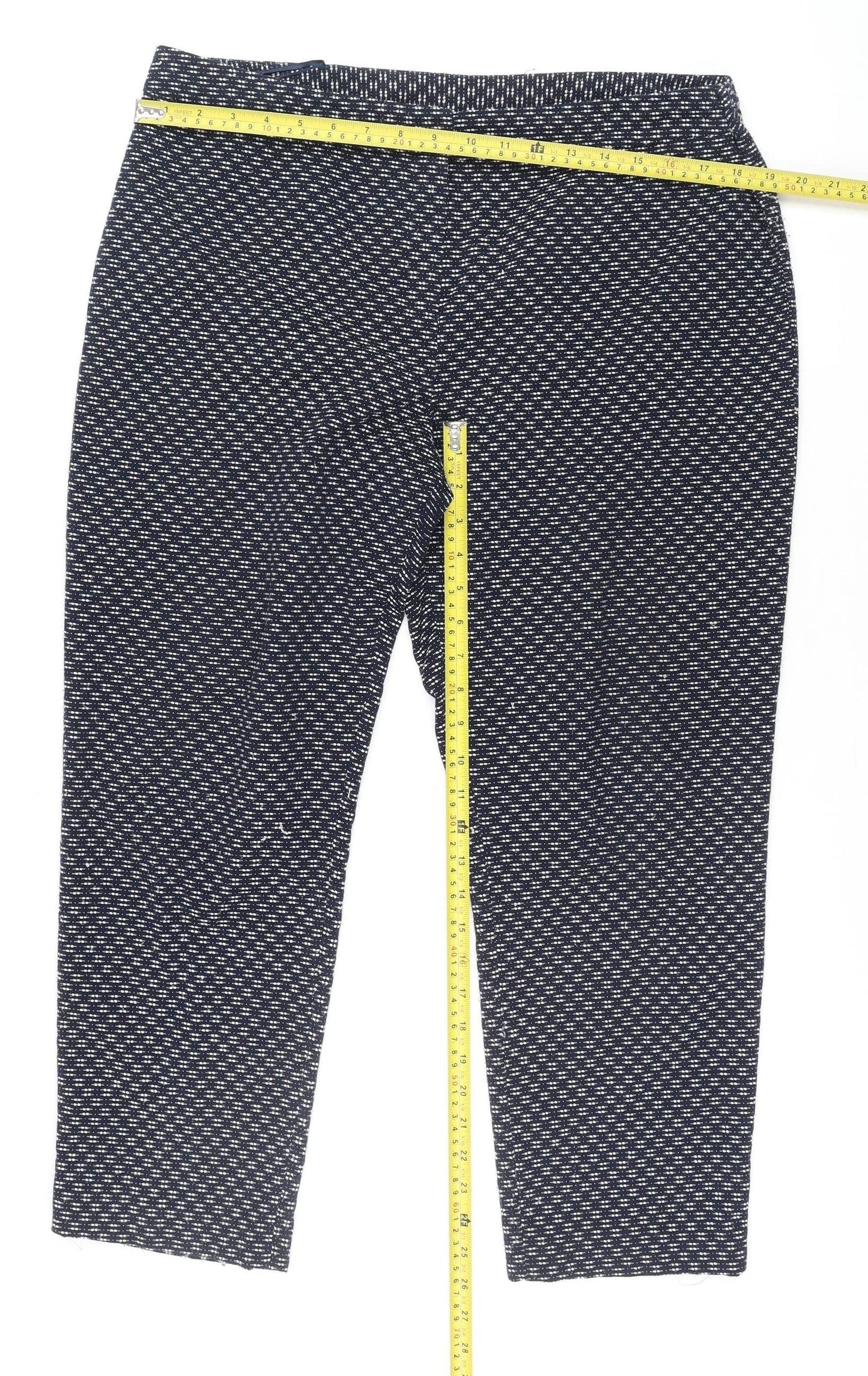 Womens UK Size 16 TU Regular Fit Casual Workwear Blue Trousers