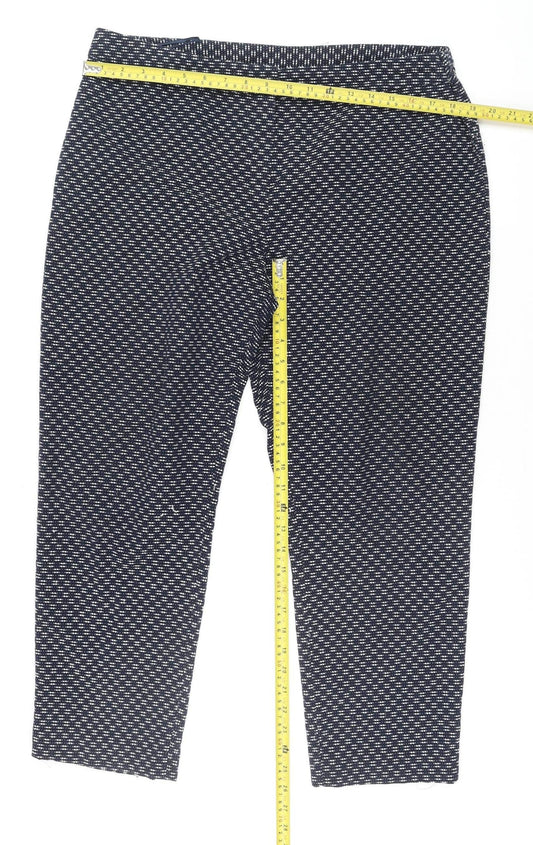 Womens UK Size 16 TU Regular Fit Casual Workwear Blue Trousers