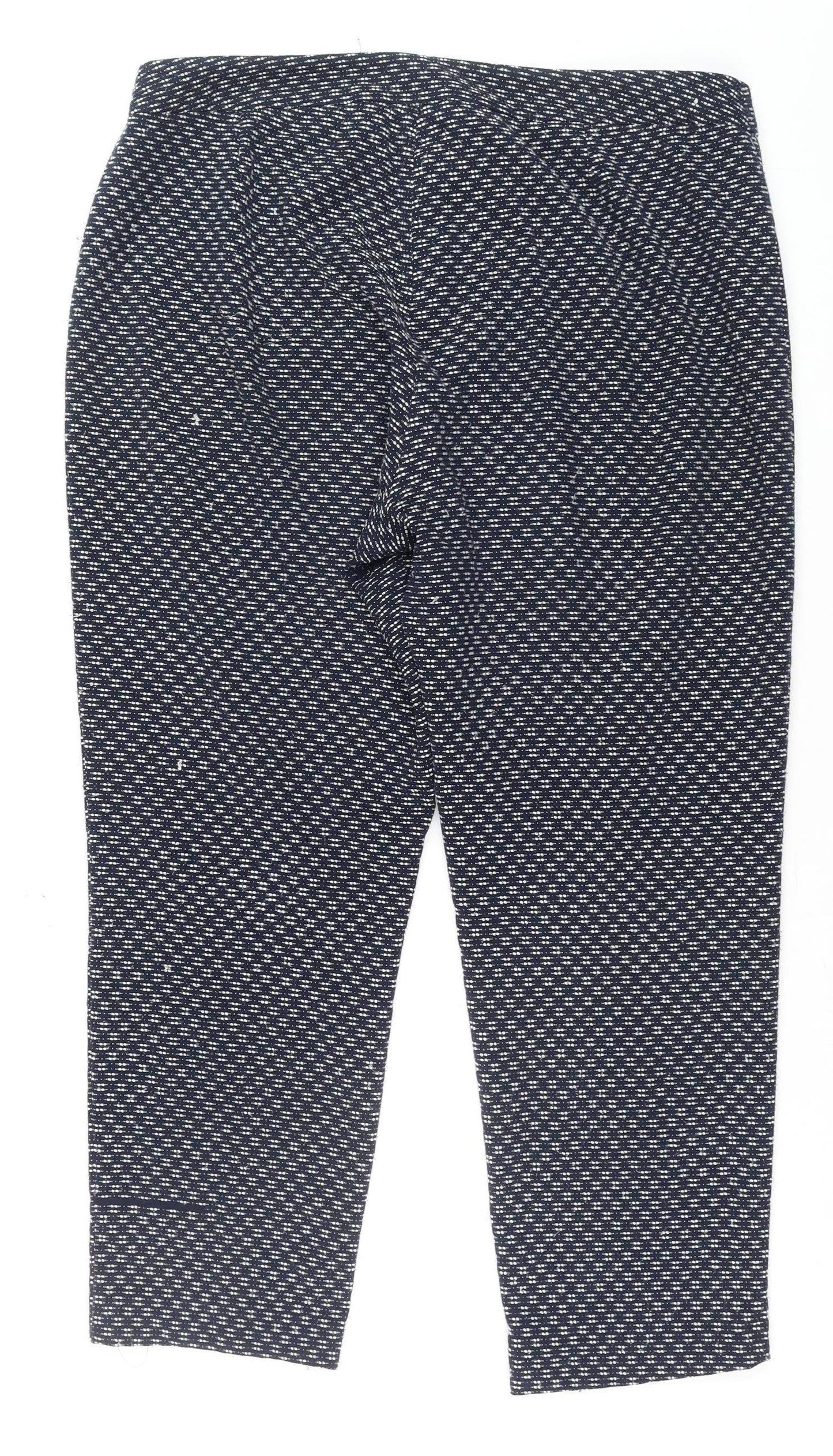 Womens UK Size 16 TU Regular Fit Casual Workwear Blue Trousers