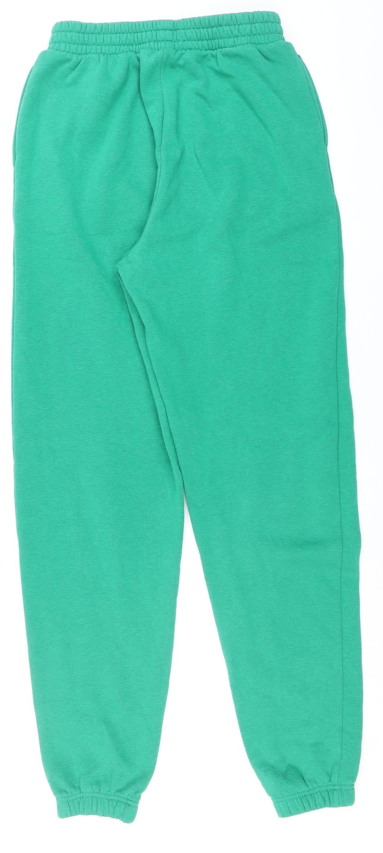 Womens UK Size 10 New Look Regular Fit Sweatpants Green Trousers
