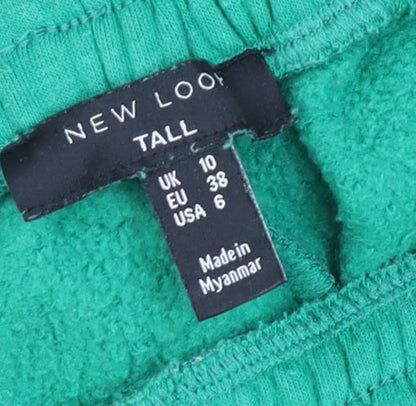Womens UK Size 10 New Look Regular Fit Sweatpants Green Trousers