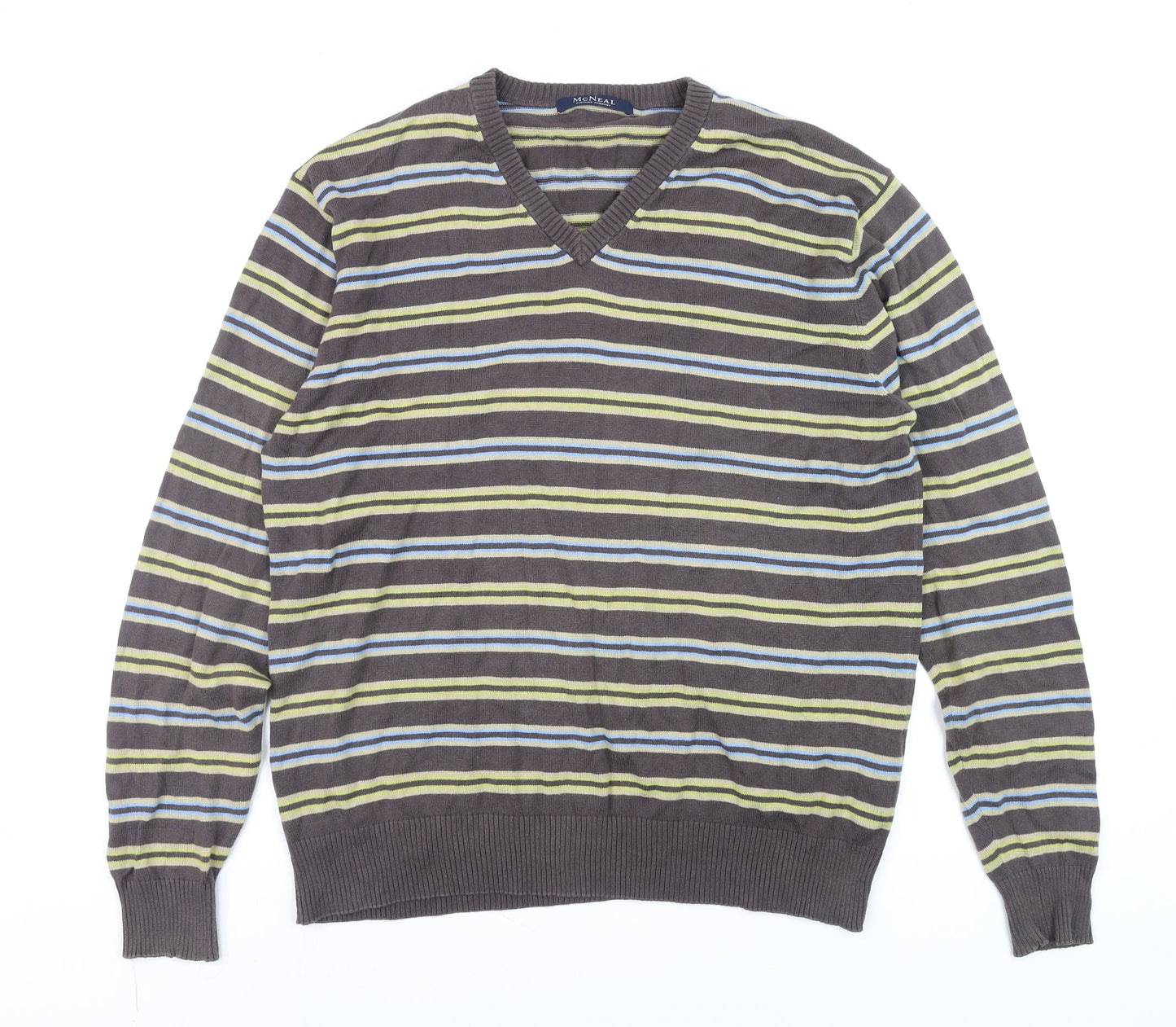 Mens UK Size M MCNEAL Brown Pullover Jumper