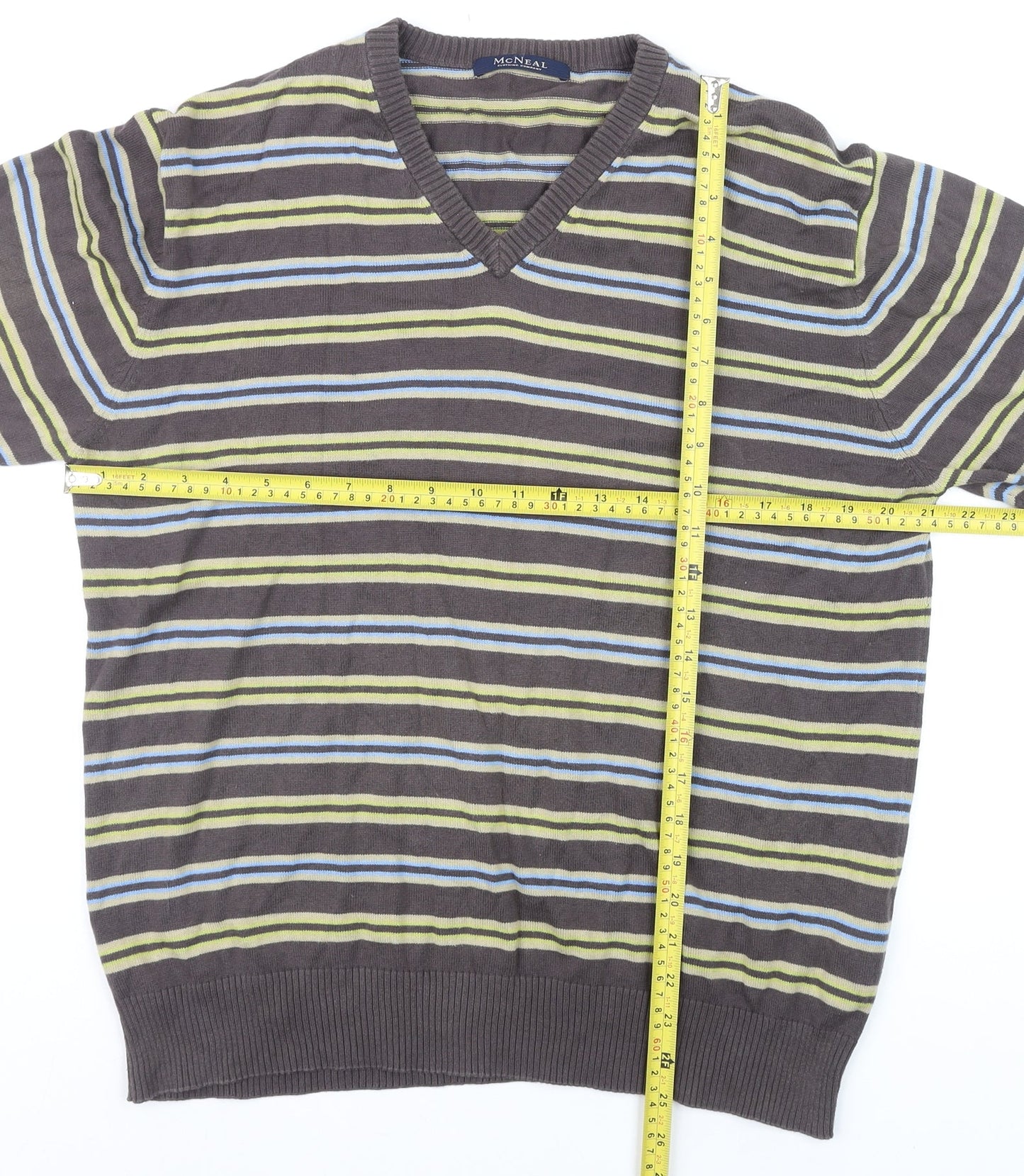 Mens UK Size M MCNEAL Brown Pullover Jumper