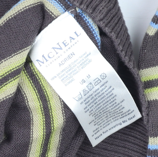 Mens UK Size M MCNEAL Brown Pullover Jumper