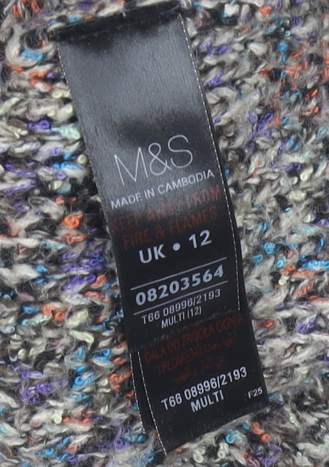 Womens UK Size 12 Marks and Spencer Multicoloured Pullover Jumper
