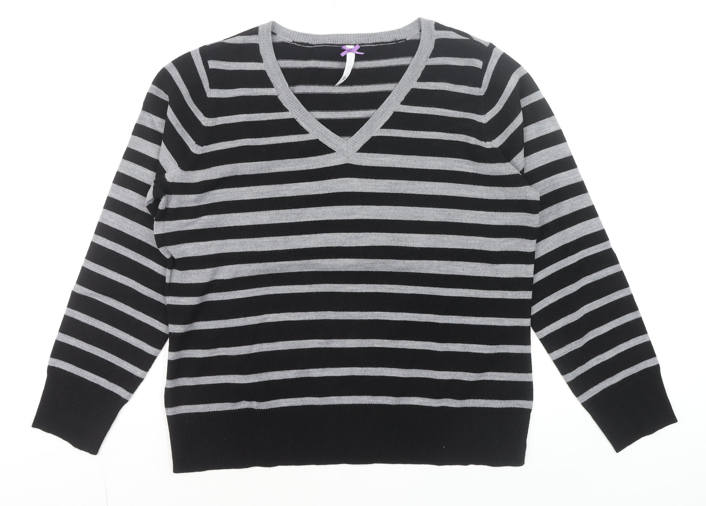 Womens UK Size 16 BHS Black Pullover Jumper