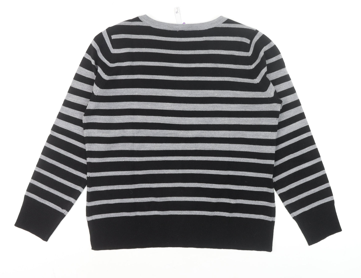 Womens UK Size 16 BHS Black Pullover Jumper