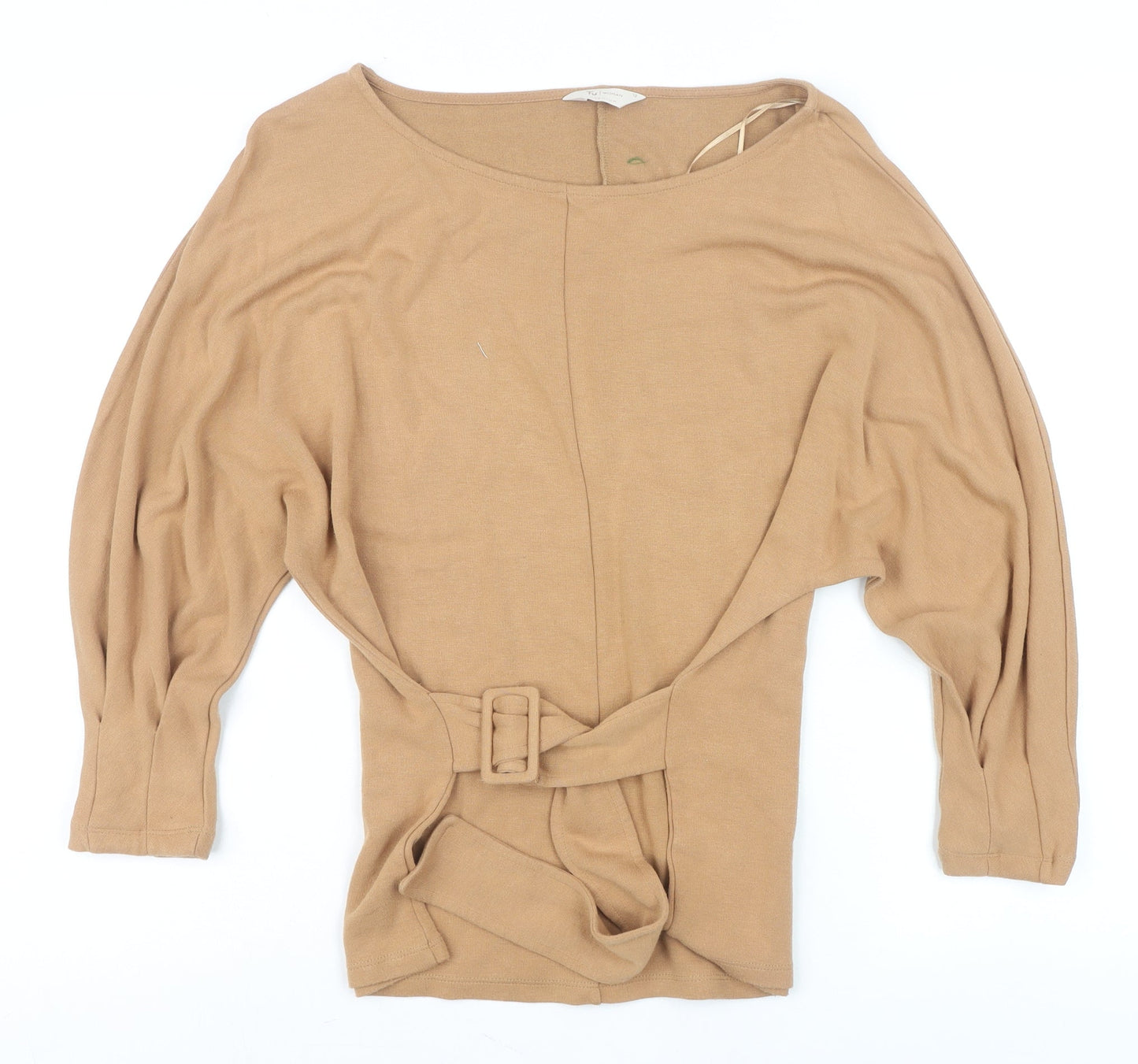 Womens UK Size 12 TU Beige Tunic Blouse