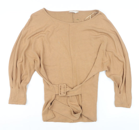 Womens UK Size 12 TU Beige Tunic Blouse