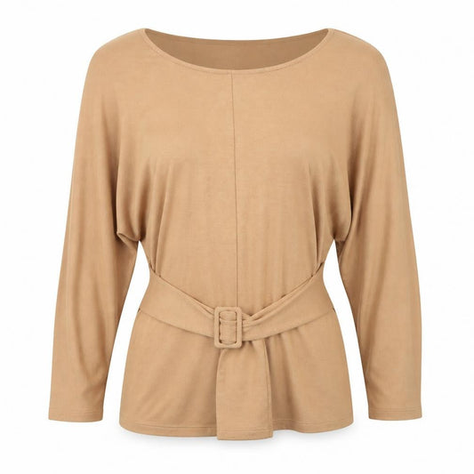 Womens UK Size 12 TU Beige Tunic Blouse