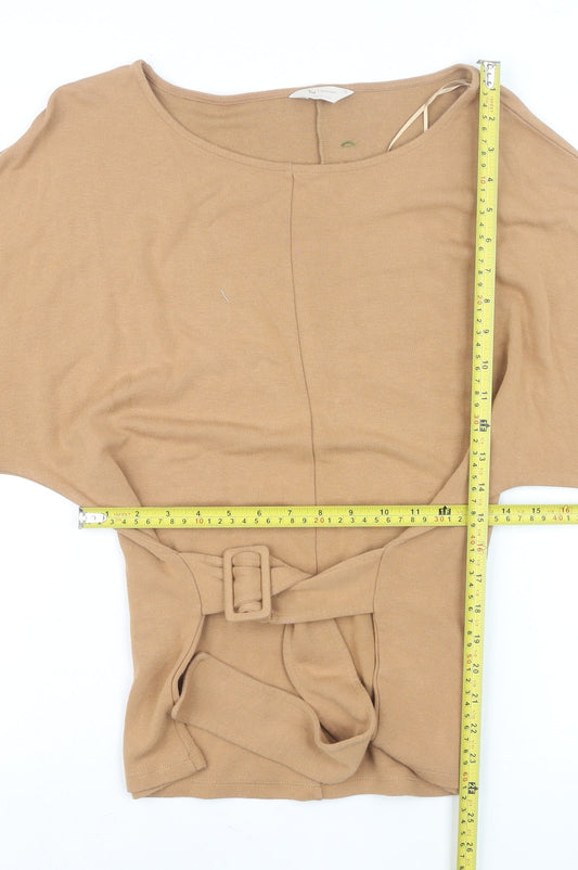 Womens UK Size 12 TU Beige Tunic Blouse