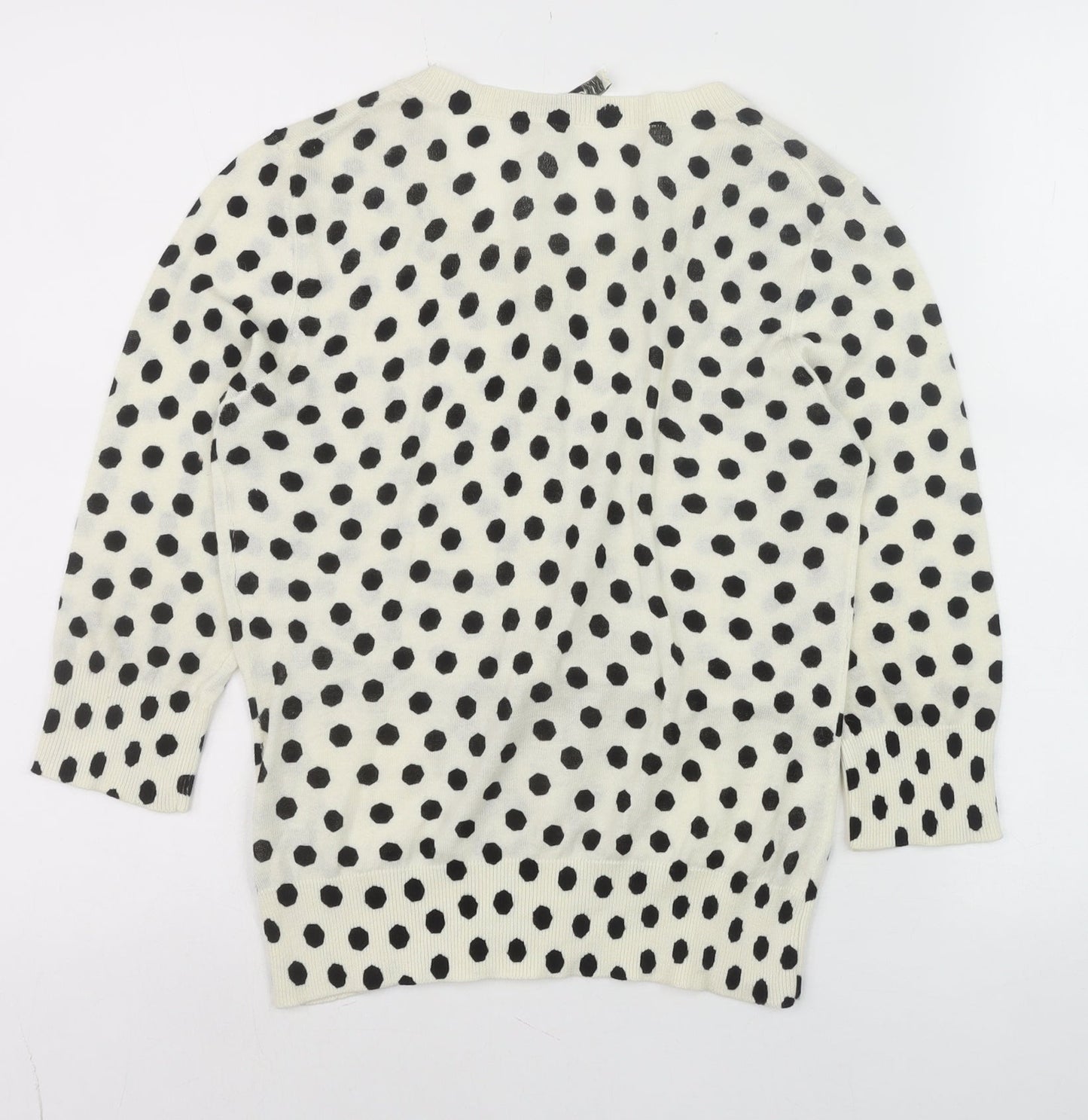 Womens UK Size S Oasis Ivory Cardigan Jumper