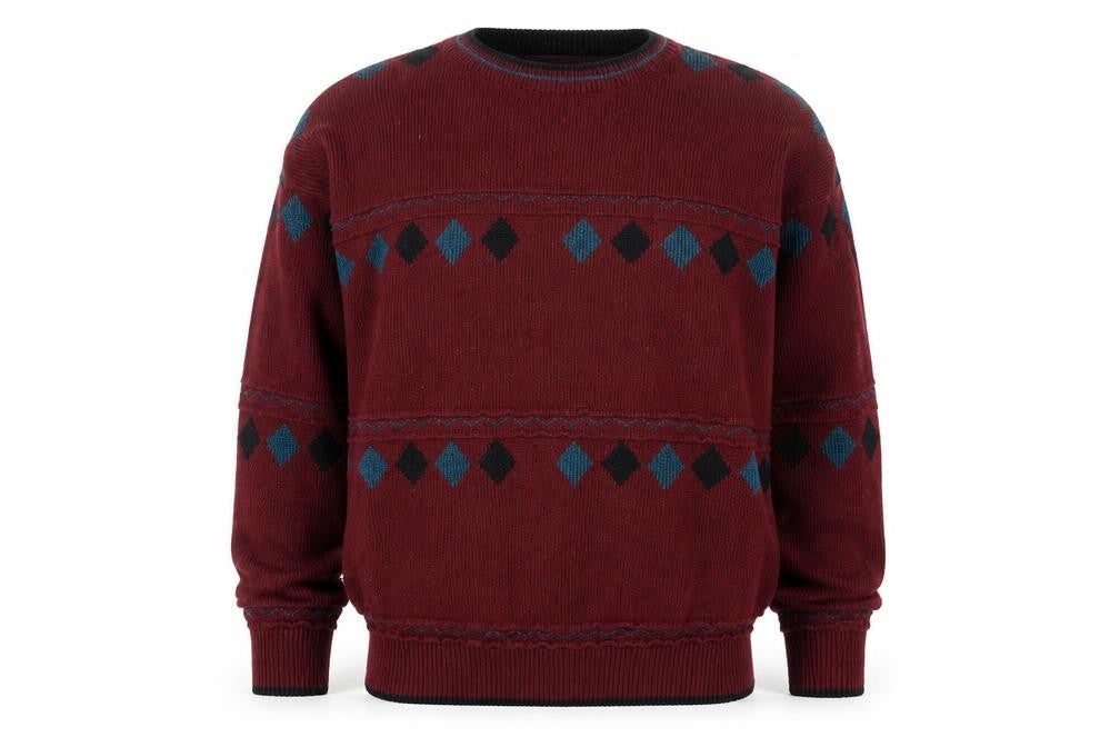 Mens UK Size M Casuals Red Pullover Jumper