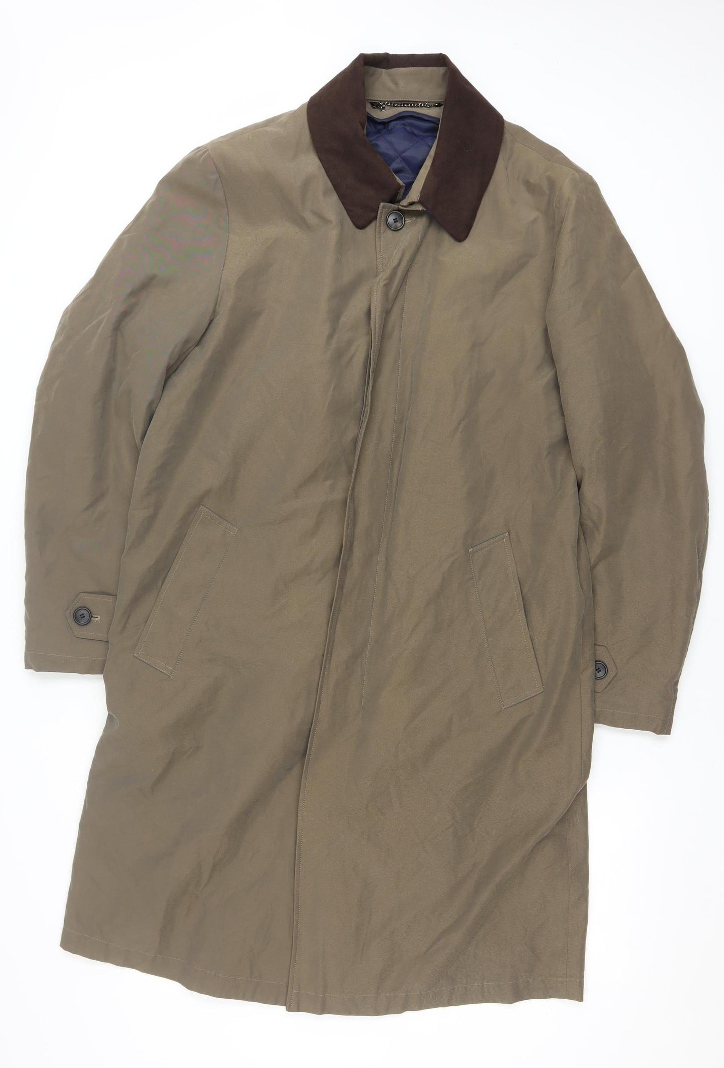 Mens UK Size 40 Austin Reed Brown Trench Coat