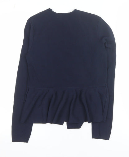 Womens UK Size 12 John Lewis Blue Cardigan Jumper