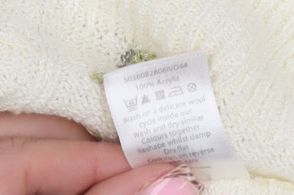 Womens UK Size S BM Ivory Cardigan Jumper