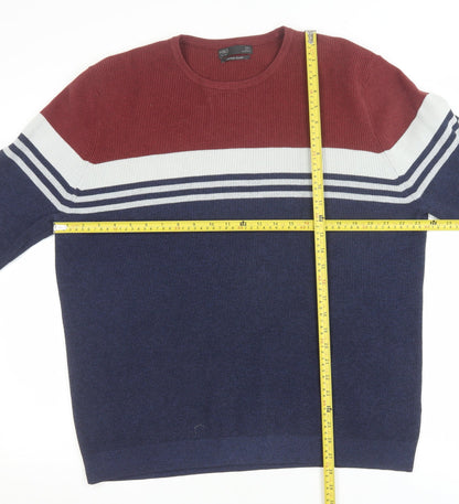 Mens UK Size 2XL Marks and Spencer Blue Pullover Jumper