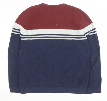 Mens UK Size 2XL Marks and Spencer Blue Pullover Jumper