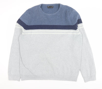 Mens UK Size XL Marks and Spencer Grey Pullover Jumper