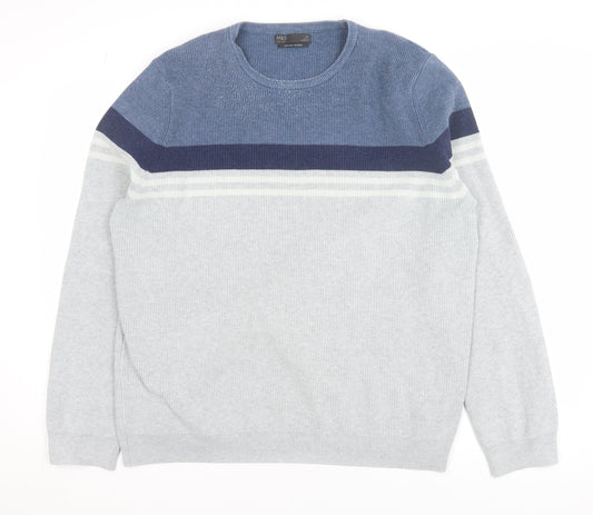 Mens UK Size XL Marks and Spencer Grey Pullover Jumper