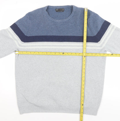Mens UK Size XL Marks and Spencer Grey Pullover Jumper