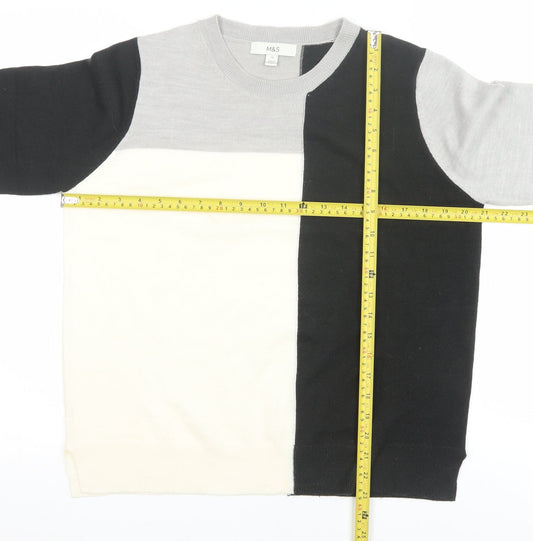 Womens UK Size 12 Marks and Spencer Black Pullover Jumper