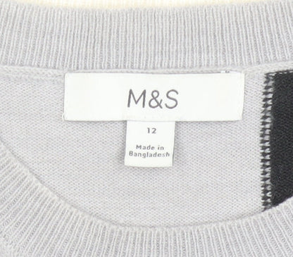 Womens UK Size 12 Marks and Spencer Black Pullover Jumper