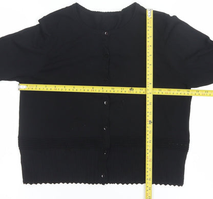 Womens UK Size M Designers at Debenhams Black Cardigan Jumper