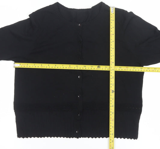 Womens UK Size M Designers at Debenhams Black Cardigan Jumper