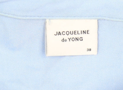Womens UK Size 10 Jacqueline de Yong Blue Basic Button-Up