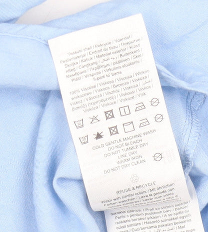 Womens UK Size 10 Jacqueline de Yong Blue Basic Button-Up