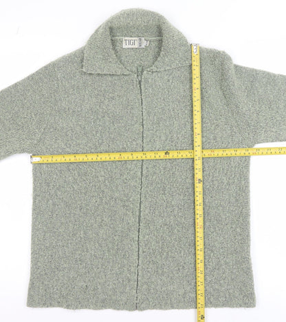 Womens UK Size 14 TIGI Wear Grey Full Zip Jumper