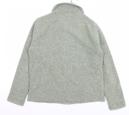 Womens UK Size 14 TIGI Wear Grey Full Zip Jumper