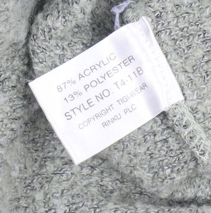 Womens UK Size 14 TIGI Wear Grey Full Zip Jumper