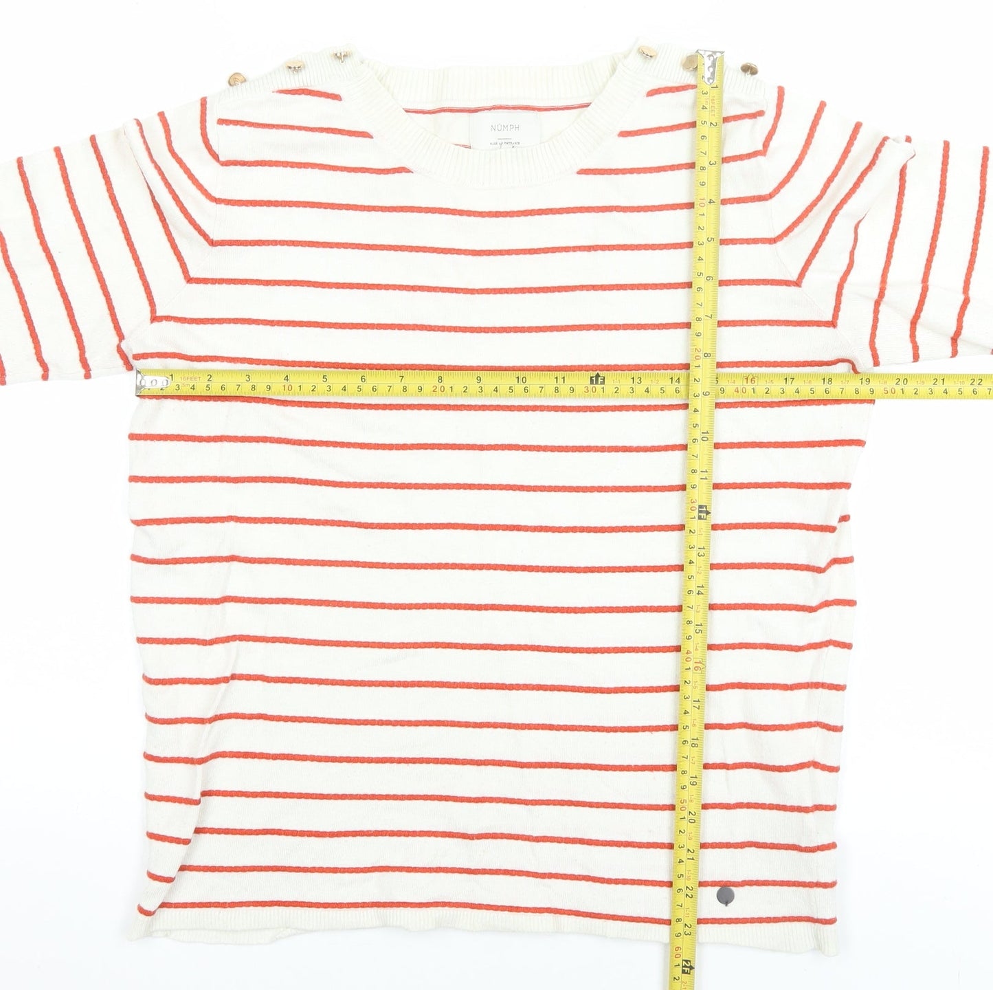 Womens UK Size M Nümph Ivory Pullover Jumper