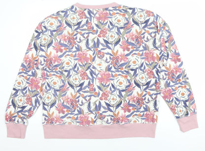 Next Womens Multicoloured Floral Long Sleeve Pyjama Top Size 16