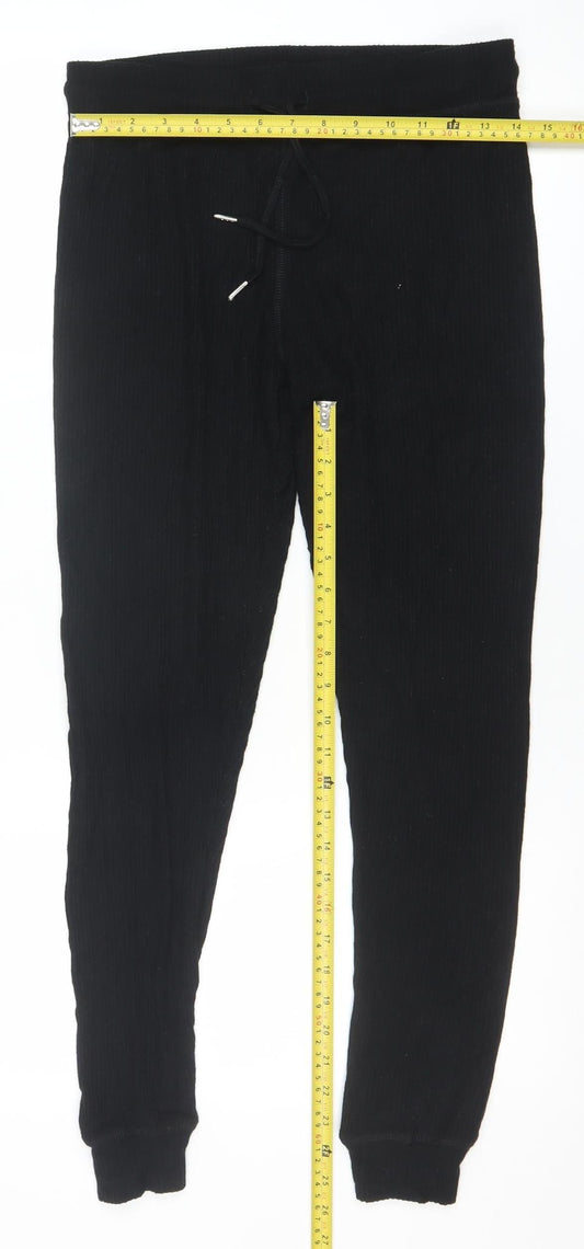 Womens UK Size 12 Topshop Regular Fit Jogger Black Trousers