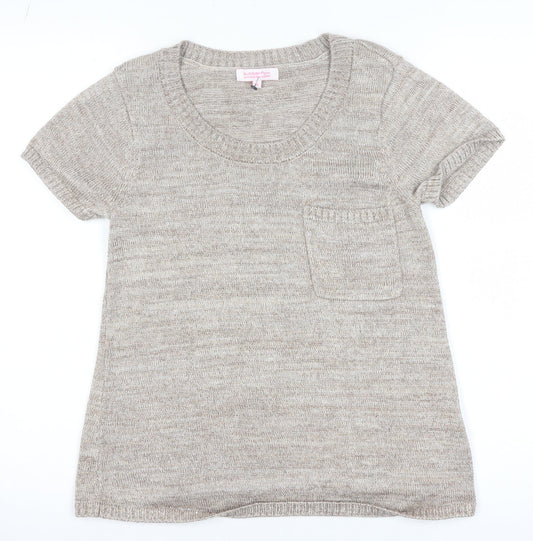 Womens UK Size 10 Butterfly by Matthew Williamson Beige Pullover Jumper