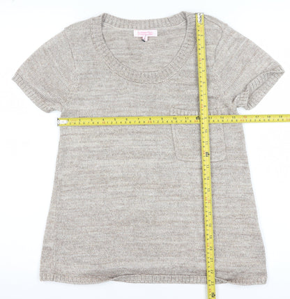Womens UK Size 10 Butterfly by Matthew Williamson Beige Pullover Jumper