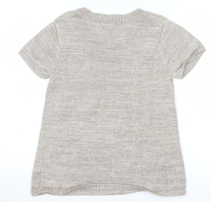 Womens UK Size 10 Butterfly by Matthew Williamson Beige Pullover Jumper