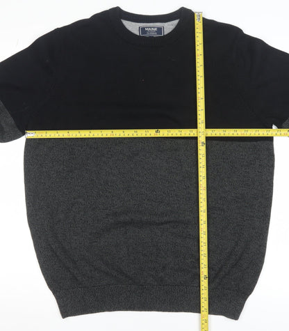 Mens UK Size L Maine New England Black Pullover Jumper