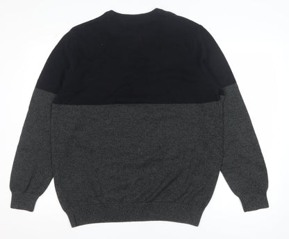 Mens UK Size L Maine New England Black Pullover Jumper