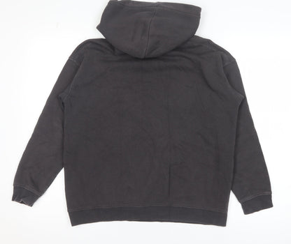 H&M Boys Black Pullover Hoodie 11-12 Years Cotton Blend Gamer Print