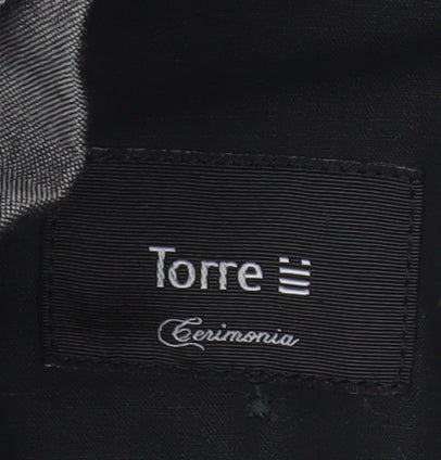 Mens UK Size XL Torre Regular Fit Dress Pants Grey Trousers